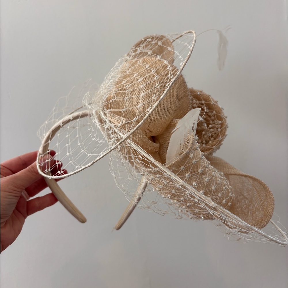 Snoxell Gwyther Facinator Hat Headband Designer Headwear Feathers